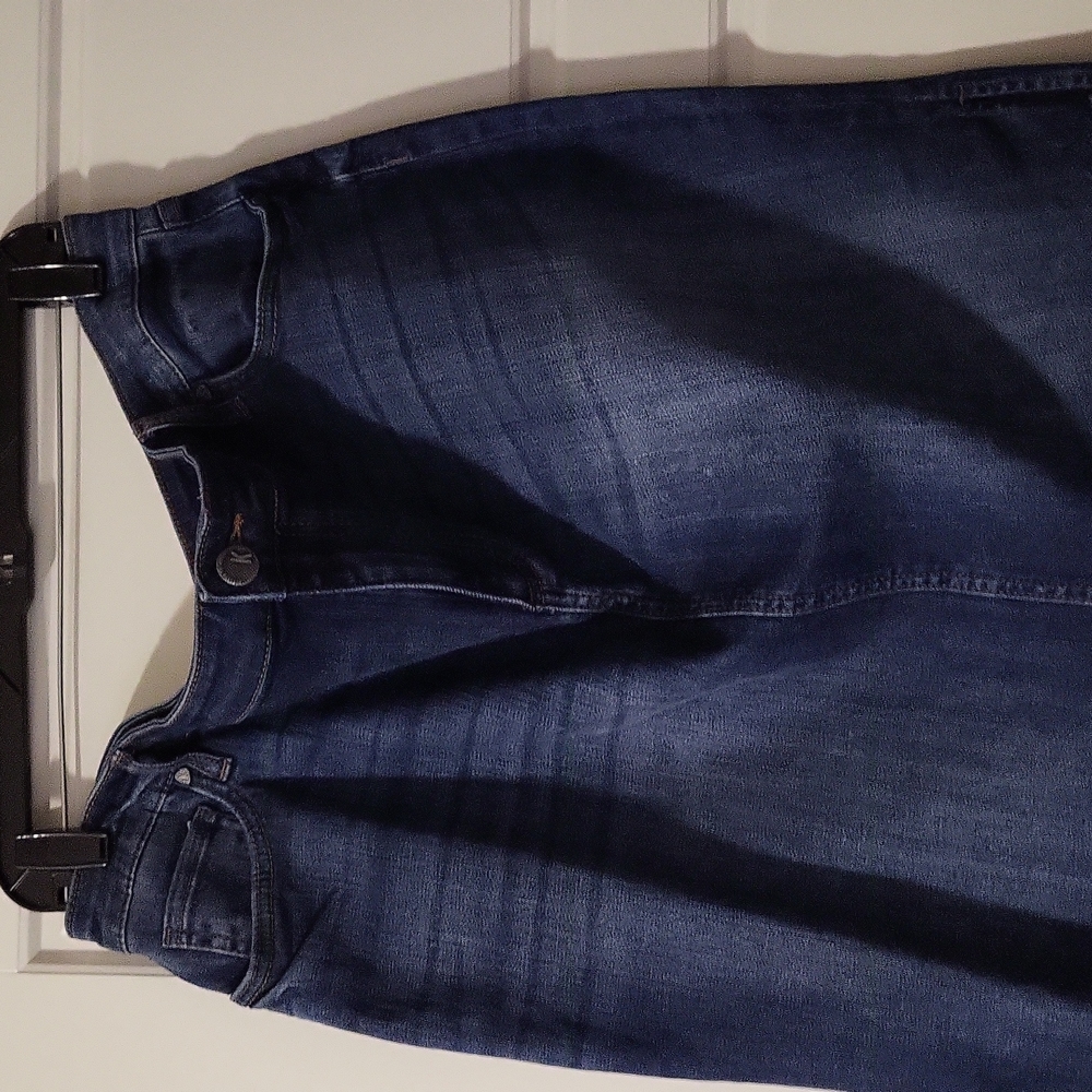Midi denim skirt